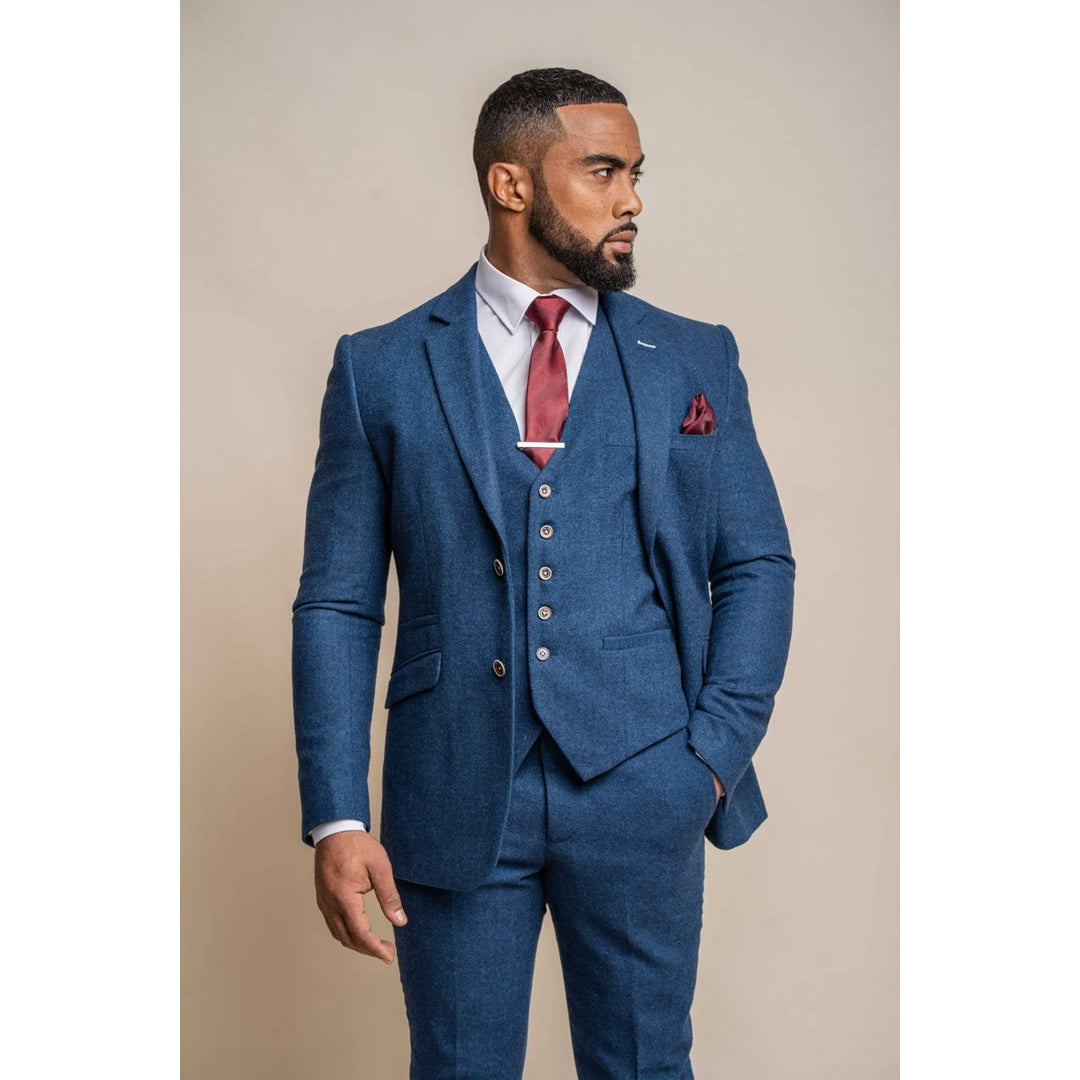 Orson - Men's Blue Tweed Classic Blazer