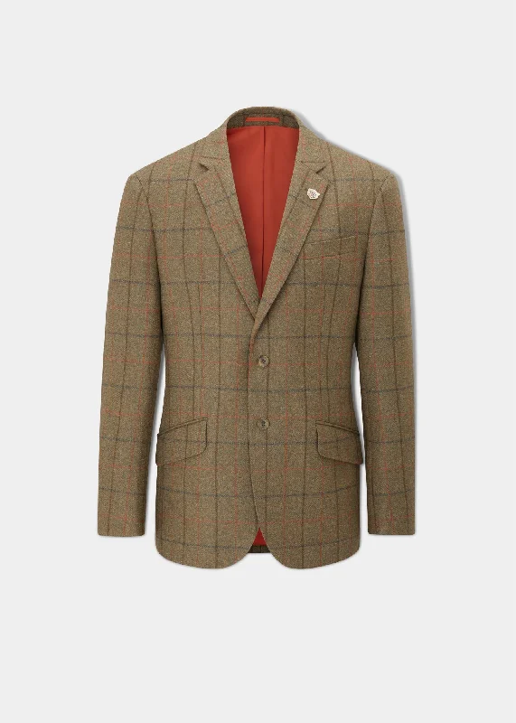 Combrook Men's Tweed Sports Blazer In Thyme - Regular Fit