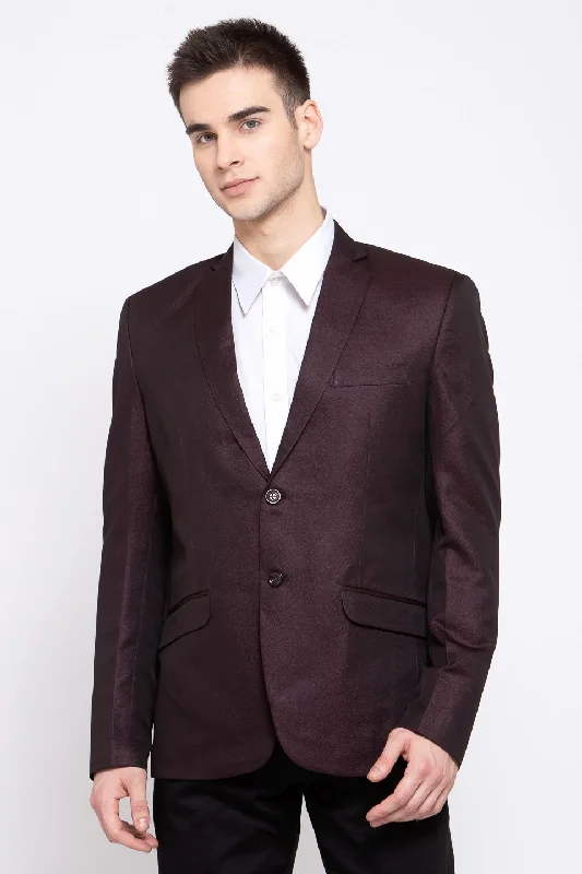 Poly Blend Brown Blazer