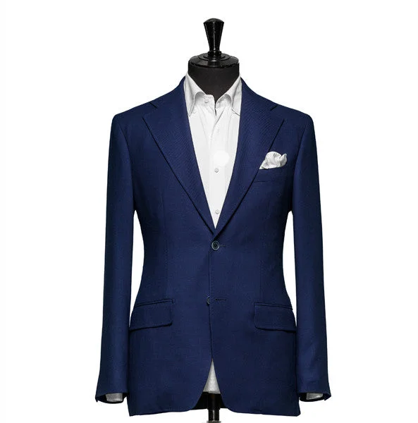 "The Clover" Solid Navy Blazer