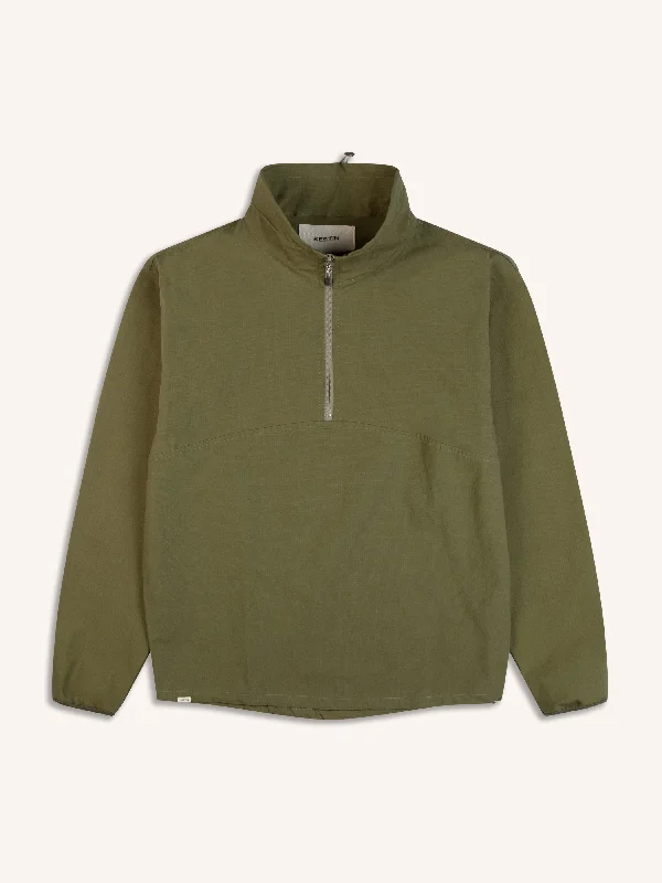 Aberfeldy Windbreaker In Light Military Cotton Ripstop