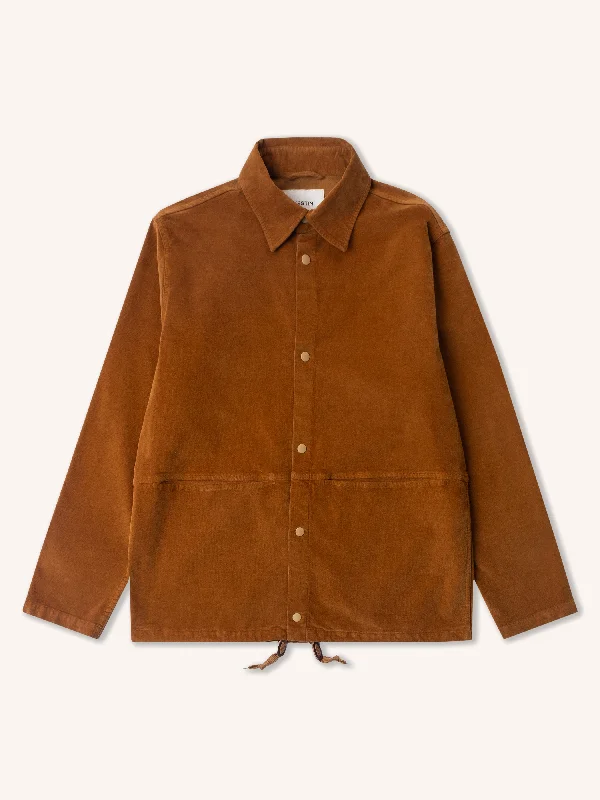 Armadale Coach Jacket in Tobacco Moleskin