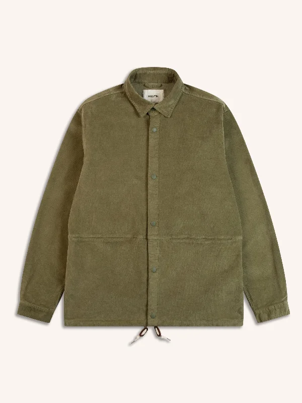 Armadale Coach Jacket in Light Military Moleskin