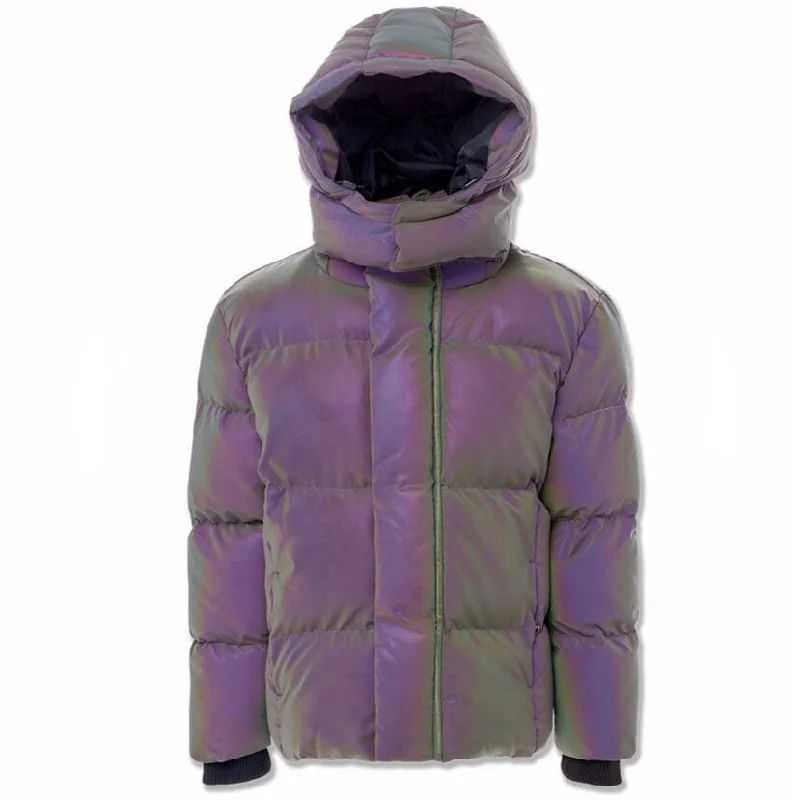 Boys Jordan Craig Metallic Hooded Bubble Jacket (Iridescent) 91542MB