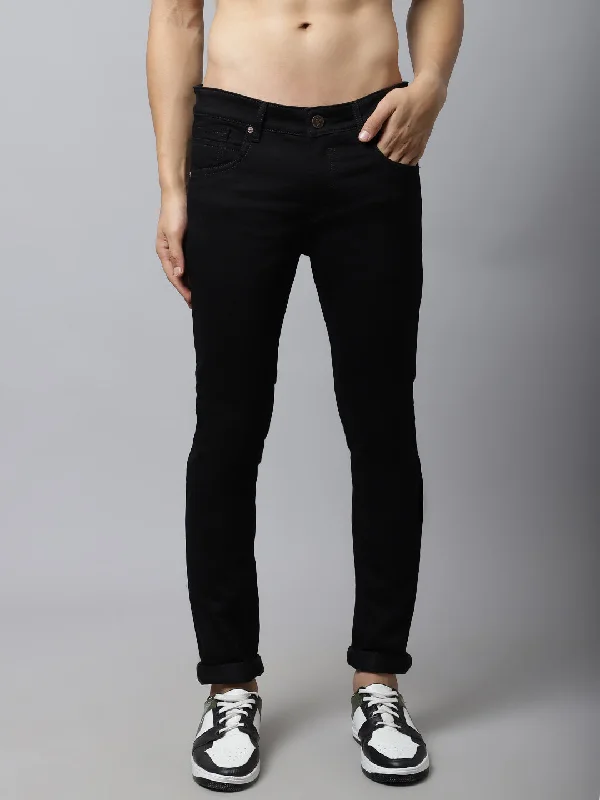 Men's Ultra Narrow fit No Fade Black  Jeans