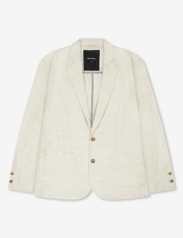 Gatsby Linen Blazer - Natural