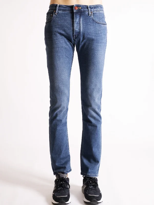 Jeans Regural Elasticizzato Blu