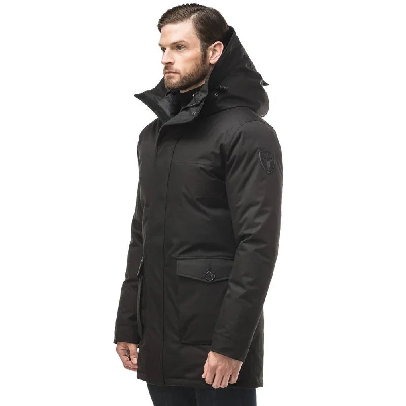 YVES FURLESS MEN'S PARKA BLACK