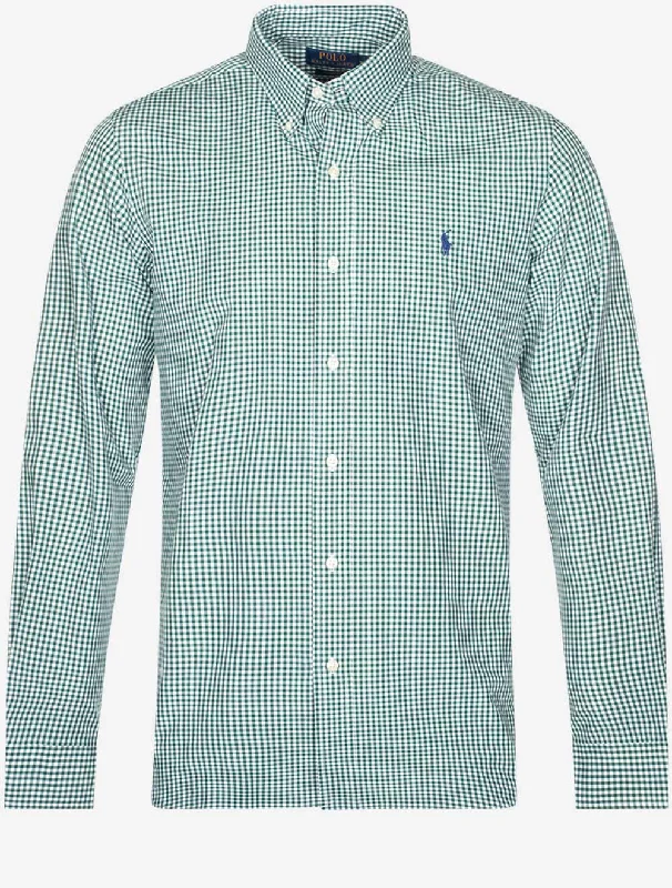 Poplin Gingham Buttondown Shirt Green