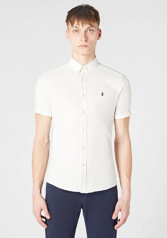 Remus Uomo Ashton Short Sleeve Shirt, Stone