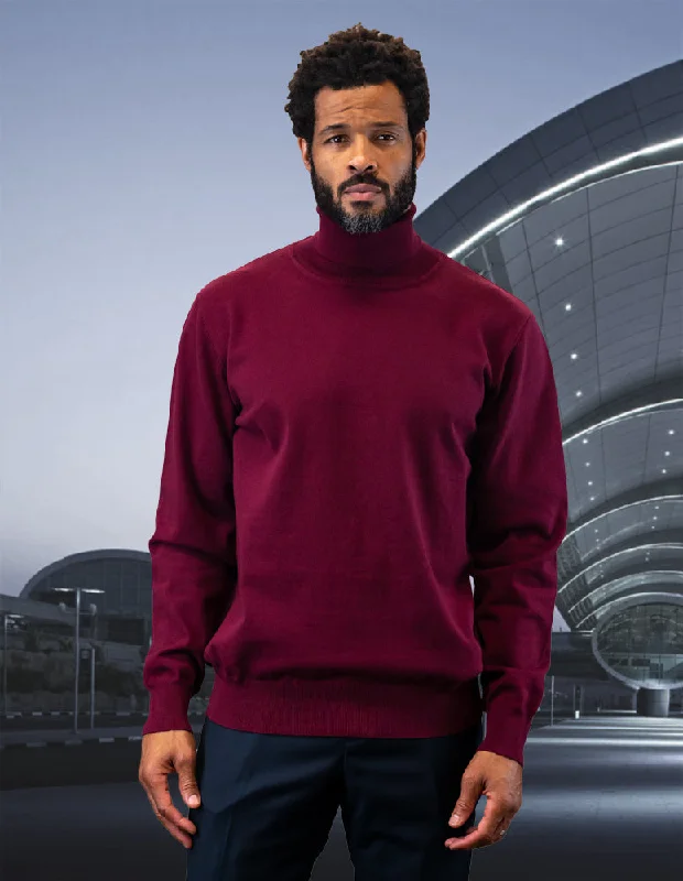 BURGUNDY TURTLE NECK