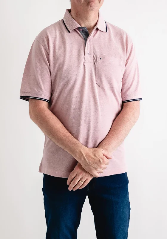 Daniel Grahame Short Sleeve Polo Shirt, Pink