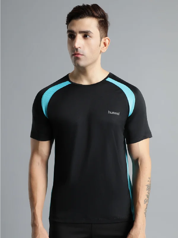 Calin Round Neck Half Sleeve Solid Regular fit Polyester T-shirt for Men Comfortable Breathable Fabric Stretchable for Everyday Use Ideal for Yoga Training Gym Running or Performance