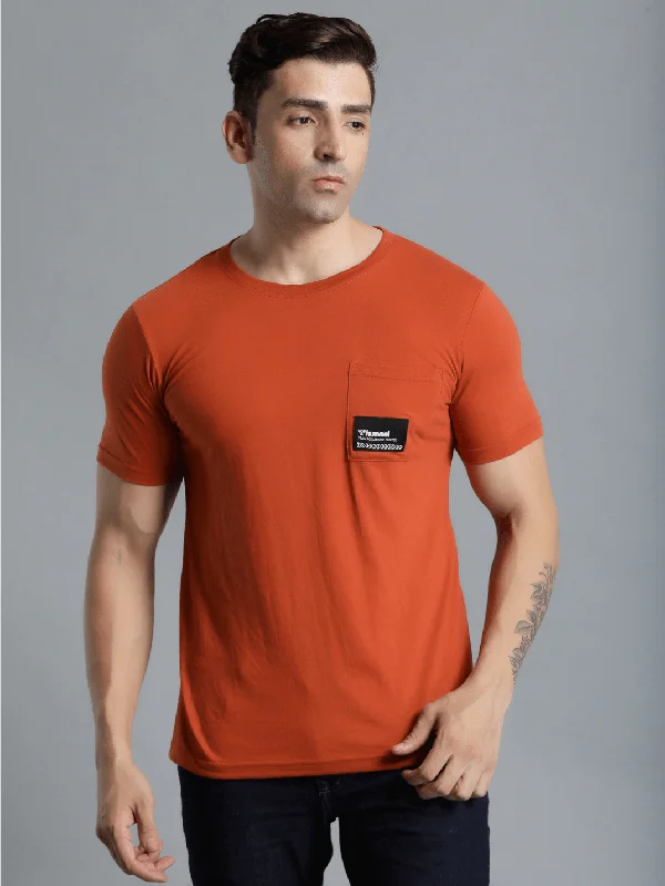 Hummel Cavo Mens Rust T-Shirt