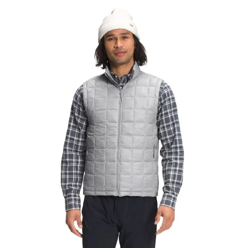 The North Face ThermoBall Eco 2.0 NF0A5GLOA91 Vest Men Meld Gray Full Zip CLO659