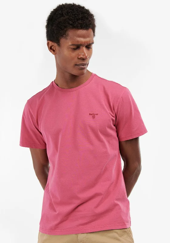 Barbour Men’s Garment Dyed T-Shirt, Fuchsia