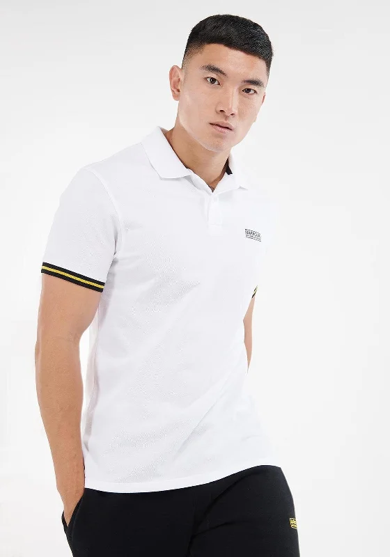 Barbour International Legacy Tipped Polo Shirt, White