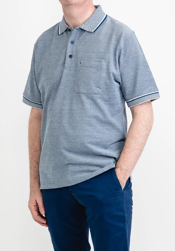 Daniel Grahame Short Sleeve Polo Shirt, Dark Blue