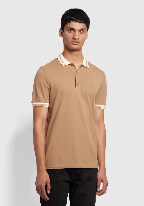 Farah Stanton Polo Shirt, Beige