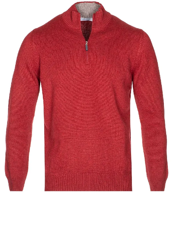 Half-Zip Jumper Red