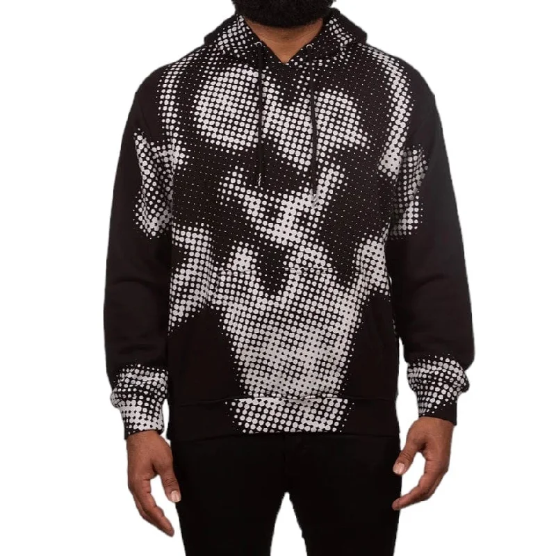 Ice Cream Cones N Bones Long Sleeve Hoodie (Black) 441-1306