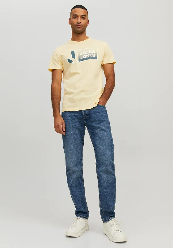 Jack & Jones Logan Big Scale T-Shirt, Pale Banana