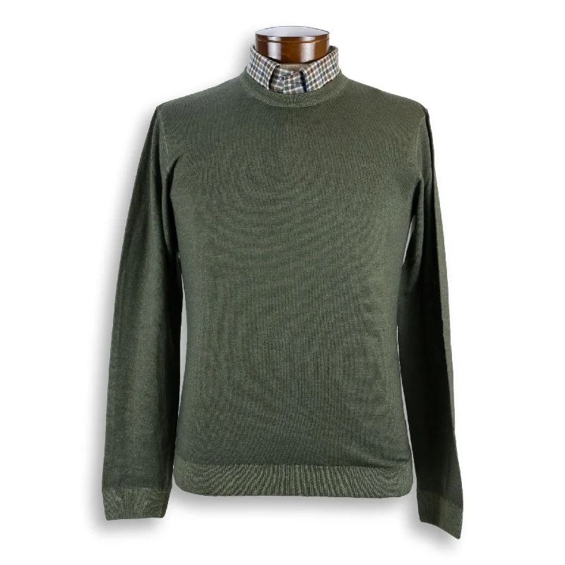 Merino Wool Crew Neck Sweater