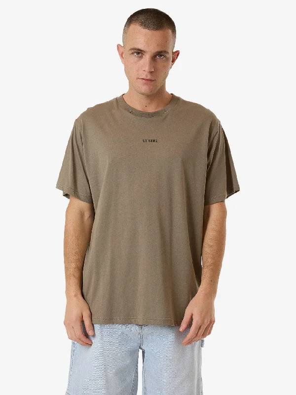 Minimal Thrills Merch Fit Tee - Brindle