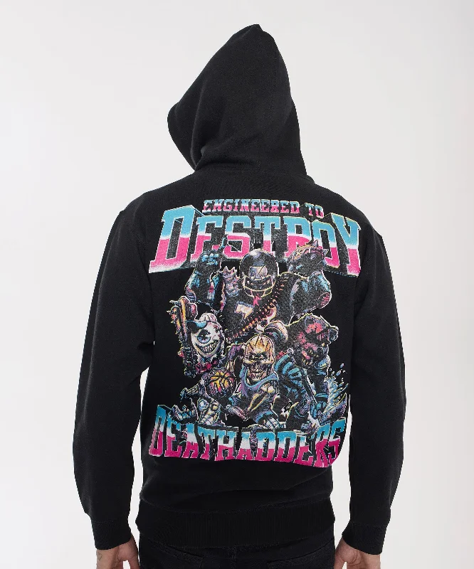 Mishka Engineered To Destroy Back Print Hoodie - Black