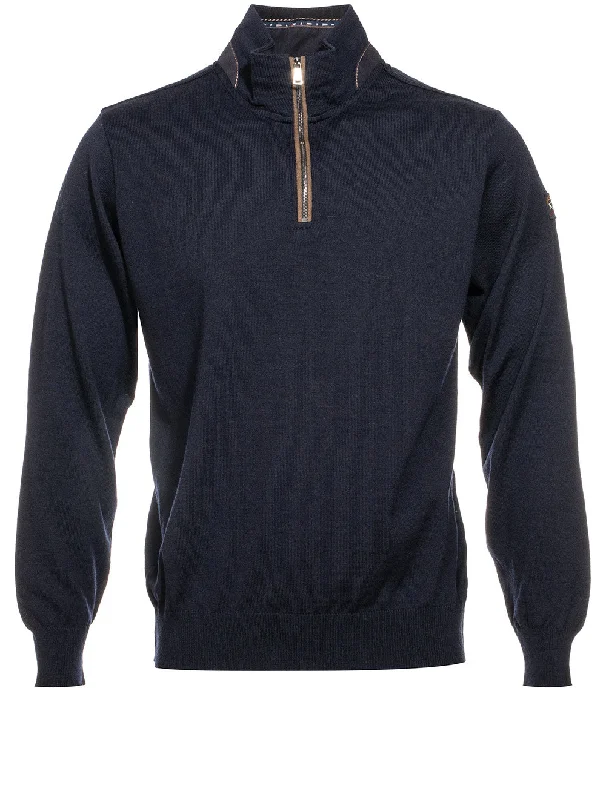 Half Zip Knitwear Navy