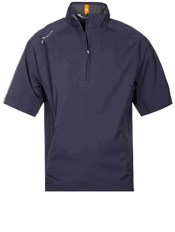 Shield Short Sleeve Half Zip Rain Shell Navy