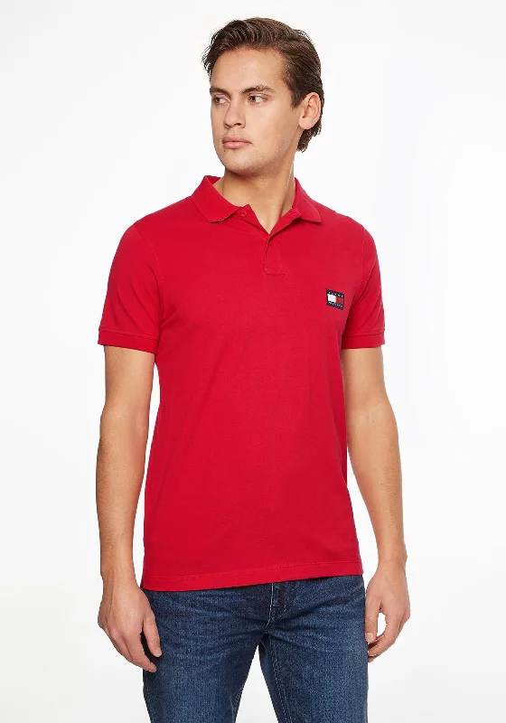 Tommy Hilfiger Slim Fit Logo Polo Shirt, Primary Red