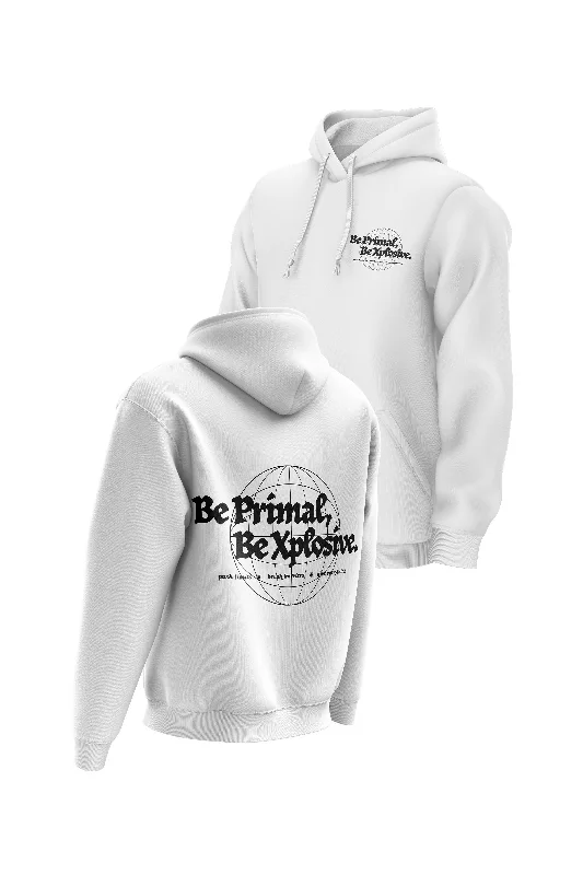 XAPE Primal Globe V2 Hoodie - White